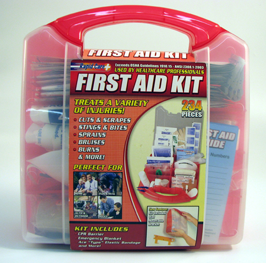 234 Pieces First Aid Kit in Plastic Box